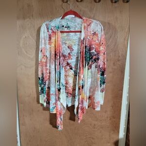 Calvin Klein Multicolor Burnout Kimono/Cardigan